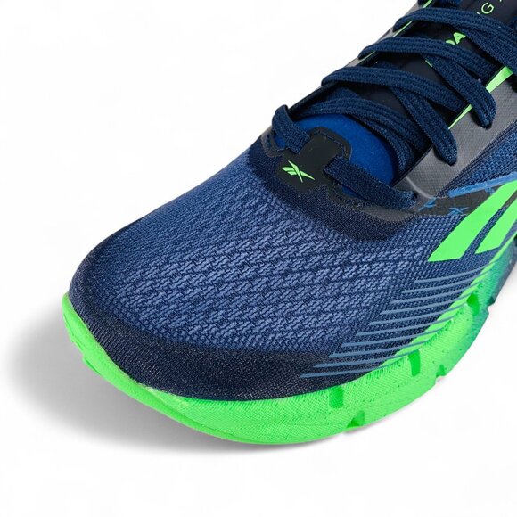 Reebok FloatZig X1 Vector Navy Solar Lime Men\'s Running Shoes Sneakers 100210159 main image 2